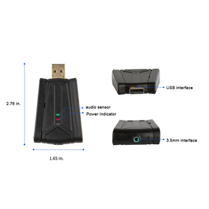 QU22 Profesional Inalámbrico Mini Lavalier Solapa Micrófono Metal Plástico Cancelación de ruido Largo alcance USB portátil para iPhone - Product Image 3