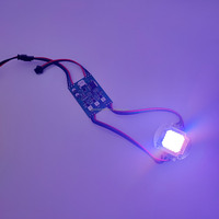 WS2811 Module de point de pixel LED adressable RVB à changement de couleur allume Smart IC 20W 12-24V Module unique haute puissance