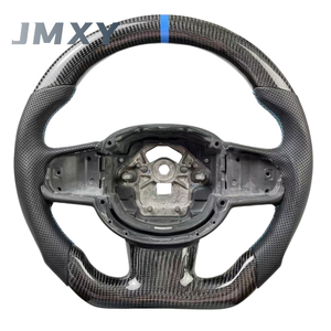 พวงมาลัยหนังแท้คาร์บอนไฟเบอร์แท้สำหรับรถยนต์ Volvo XC60 XC40 XC90 <span class=keywords><strong>S60</strong></span> S90 V60 V40 อุปกรณ์ตกแต่งรถยนต์ - Product Image 1