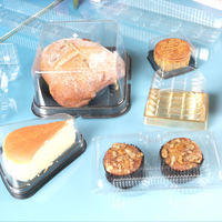 Boîtes d'emballage alimentaire en plastique transparent jetables et recyclables personnalisées OEM/ODM pour pâtisseries, gâteaux, pains, mille-crêpes, mousses