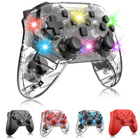 Control Inalámbrico con Luz LED y Bluetooth para Nintendo Switch, Mando para Nintendo Switch Pro