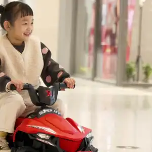 新款玩具电池供电全地形车四轮婴儿摩托车出售红色