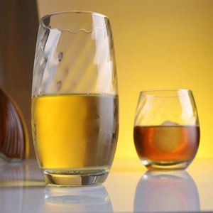 Libiweiwen Verre à whisky sans anse ni couvercle, résistant à la chaleur, motif tourbillon rayé, tasse à lait en forme d'œuf, pour jus et eau - Product Image 4