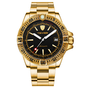 Montre mécanique étanche, tendance, automatique, bracelet en acier, montre de luxe pour homme - Product Image 1