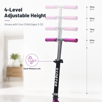 Trottinette pour enfants de qualité supérieure, trottinette à 3 roues sécurisée, à direction assistée, plateau renforcé, haute capacité de charge, pour les tout-petits de 3 à 10 ans