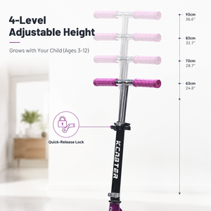 Patinete <span class=keywords><strong>Infantil</strong></span> Premium de 3 Ruedas con Sistema Lean-to-Steer, Plataforma Reforzada y Alta Capacidad de Carga para Niños de 3 a 10 Años - Product Image 2