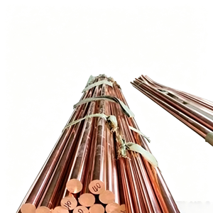 Barre ronde en cuivre sans oxygène C10200 OFHC, longue et solide, pour pièces de rechange conductrices internes d'équipements électriques à grande échelle - Product Image 1