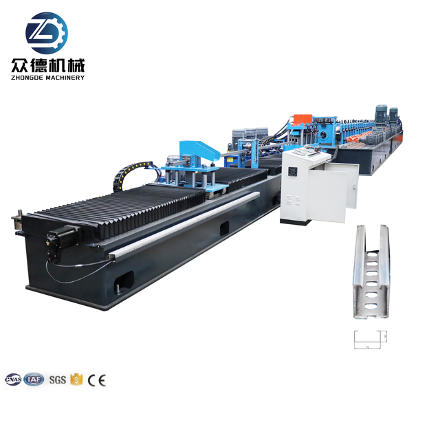 Long Service Life Solar Panel Roll Forming Machine Solar Mounting System Production Line Unistrut C Channel Making Machine Roof