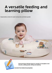 Almohada de lactancia 2 en 1 con inclinación para recién nacidos |   Soporte Anti-Regurgitación, Anti-Gases, Anti-Ahogo, Anti-Reflujo de Leche, Impresión Digital Animal - Product Image 4