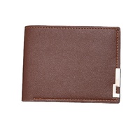 Dompet Pendek Pria Iron Edge Youth Horizontal Tempat Kartu Bisnis Dompet Multi Slot Tas Kartu Trendi Tahan Lama