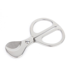 Ciseaux à cigares JOFI en acier inoxydable, or et argent, forme ronde, durables, style simple, outils de coupe de cigares manuels - Product Image 2