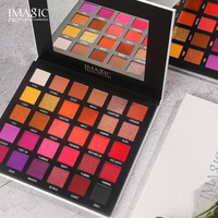 Palette de fards à paupières personnalisée en gros, végane, multichrome, hautement pigmentée, avec paillettes, grande palette mate, sans cruauté animale