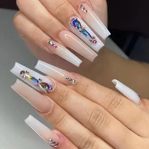 Fornecedores de unhas artificiais, beleza, cuidados pessoal, unhas artísticas, moda, balerina, unhas falsas, com borboleta