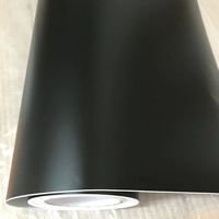À vendre accessoires de voiture 1.52*30 PVC noir mat couverture complète de voiture enveloppe de vinyle décorative