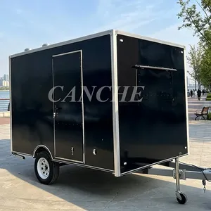 Carrito de Comida Móvil Certificado por la CE, Carrito de Helados y Café para la Venta Ambulante, Remolque de Comida Móvil para Europa - Product Image 1
