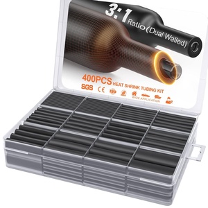 Manchon isolant personnalisé 400 noir, scellé 3 fois, tube thermorétractable à double paroi, <span class=keywords><strong>gaine</strong></span> en boîte, haute température - Product Image 1