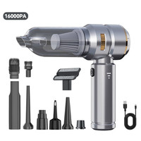 Aspirateur de voiture sans fil 4 en 1 avec moteur sans balais, puissance de 16000 PA, outil d'aspiration puissant pour voiture