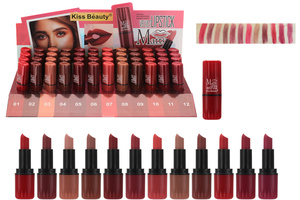 ลิปสติกเนื้อกำมะหยี่ Kiss Beauty ผลิตโดยผู้ผลิต รับทำโลโก้แบรนด์ส่วนตัว บรรจุภัณฑ์คุณภาพสูง กันน้ำ ติดทนนาน - Product Image 5