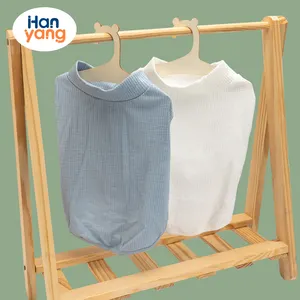 Hanyang OEM tùy chỉnh quần áo chó con chó con t Áo SƠ MI VEST mềm mại và trọng lượng nhẹ tùy chỉnh khẩu hiệu prining Pet trang phục cho nhỏ chó lớn