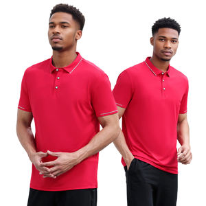 Polo athlétique à coupe ample en tissu extensible avec logo personnalisé Vêtements de tennis Vêtements quotidiens - Product Image 6