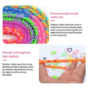 Usine 1500 pièces Looms Bandes Kit Élastiques Pour Bracelet Faisant Kit Diy Art Et Artisanat Kit Pour Enfant Fille Cadeau - Product Image 2