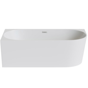 La surface carrée à bords étroits de Suly Merlin contre le <span class=keywords><strong>mur</strong></span> est une <span class=keywords><strong>baignoire</strong></span> en acrylique autoportante plate Bain à remous - Product Image 2