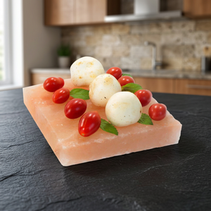 Wholesale Natural Refined Himalayan Salt Cooking Slab Round Bricks Tiles for Grilling Premium Quality salt rock block with tray - Product Image 1