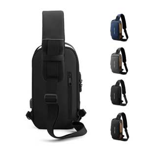 Sac bandoulière antivol étanche pour homme 2025, idéal moto et vélo, avec serrure, logo personnalisé et port USB – Nouveauté très prisée - Product Image 2