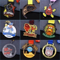 Fabricant de médailles sportives personnalisées Technique de casting pour la course à pied Natation Football Champions Medals Custom