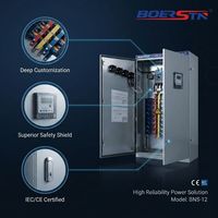Armoire de distribution électrique industrielle professionnelle durable triphasée 380V 400V 415V, coffret de commutation basse tension