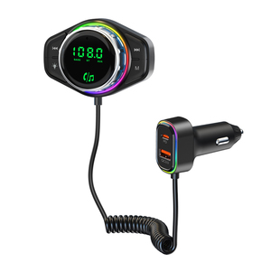 شاحن سيارة بلوتوث قابل للسحب مع مشغل MP3 وجهاز إرسال <span class=keywords><strong>FM</strong></span> طراز BC93 - Product Image 2