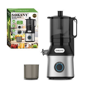 Nuevo diseño, exprimidor eléctrico lento de 800W y mezclador, instalación de bloqueo seguro, <span class=keywords><strong>trituradora</strong></span> de mandíbula comercial de boca ancha de 141MM - Product Image 1