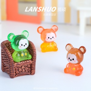 ฟิกเกอร์เรซิ่นมิกกี้เม้าส์ Lanshuo ของเล่นการ์ตูน 3 มิติขนาดเล็ก เรืองแสงในที่มืด พวงกุญแจจี้ห้อย ชุดเครื่องประดับ DIY สำหรับเด็กอายุ 8-13 ปี - Product Image 2