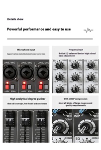 VOXFULL LN-10 OEM 10 채널 256 DSP 효과 금속 전문 오디오 믹서 BT USB 녹음 무대 결혼식 - Product Image 4