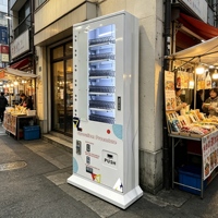 Máquina Expendedora de Doble Temperatura, Dispensador de Bebidas Frías y Calientes con Secciones de Snacks y Cosméticos para Venta Minorista 24/7