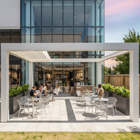 Pergola en aluminium robuste de qualité commerciale Sweet Home, toit à lames orientables, imperméable, pour patio, jardin, terrasse