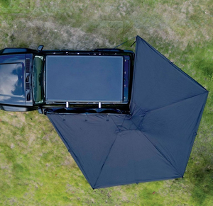Auvent latéral de voiture autoportant à 270 degrés, structure en aluminium robuste et imperméable de 2,2 m, éclairage LED, <span class=keywords><strong>toit</strong></span> de véhicule - Product Image 1