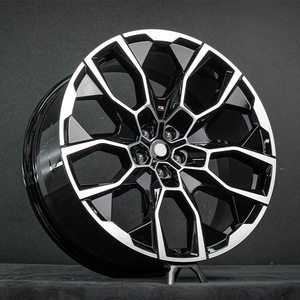 Nuevo Diseño de Ruedas de Aluminio Forjado con Acabado Plateado Mecanizado, Color Negro Brillante, Disponibles en 17, 18 y 19 Pulgadas - Product Image 1