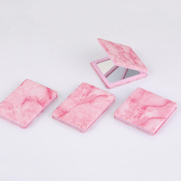 Цветное компактное зеркало для макияжа с вашим логотипом, индивидуальное карманное зеркало