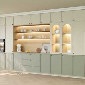 Mobili da Cucina Moderni Personalizzati, Credenza Integrata a Parete in Legno Massello con Finitura Laccata, Personalizzazione Completa per Villa - Product Image 3