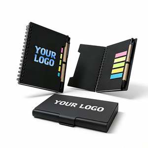 Custom Logo Spiral Notebook Multifunctional <b>Sticky</b> <b>Notes</b> Tabs With Pen Notepad Promo Office Business Gift <b>Sticky</b> <b>Notes</b> Book - Product Image 1