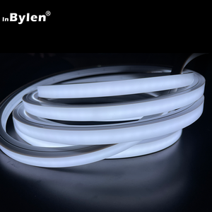 Tira de Neón de 12x12mm, Cinta de Extrusión de Silicona DC 24V, <span class=keywords><strong>Luces</strong></span> de Neón <span class=keywords><strong>Flex</strong></span> IP67, Impermeable, Color Blanco, Tiras Flexibles de Neón <span class=keywords><strong>LED</strong></span>, Novedad - Product Image 5