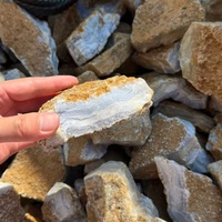 Pierres brutes naturelles d'agate bleue dentelle, vente en gros, haute qualité, calcédoine bleu clair, spécimen de cristal de quartz pour la fabrication de bijoux