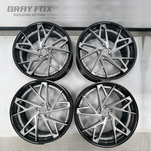 Rines <span class=keywords><strong>de</strong></span> Aluminio Forjado GRAYFOX Personalizados en Gris Acero, 5x112 5x120 5x114.3, 18 19 20 21 Pulgadas, para Vossen BMW M3 G80 G81 M4 F80 F82 - Product Image 1