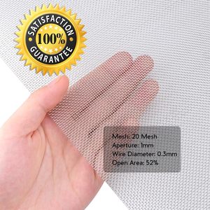 Valchoose Stainless Steel <b>Wire</b> <b>Mesh</b> 8 Pack 8.3x11.8 Inch 20 <b>Mesh</b> Bendable Non Rusting Rectangular Silver Weave Metal <b>Mesh</b> - Product Image 4