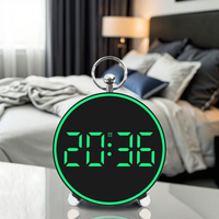 Jam Alarm Produsen Jam Dinding Temperatur Snooze Layar LED Warna Kalender Jam Pintar untuk Rumah