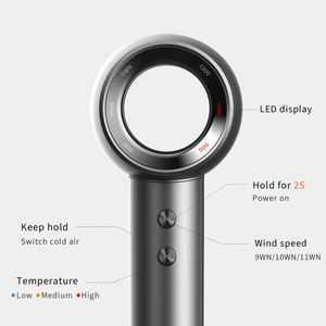 Secador de Pelo Profesional Portátil de Alta Velocidad con Iones Negativos, Juego de Cepillos de Salón, con Difusor, 110,000 RPM, para Uso Doméstico - Product Image 3