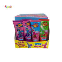 Gomme à bulles liquide en tube avec chewing-gum en forme de dentifrice pour saveur fruitée raisin fraise pastèque confiture bonbons