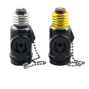 Convertidor de Portalámparas con Interruptor de Cremallera, Calibre Estadounidense E26, Divisor de Portalámparas B22 <span class=keywords><strong>E27</strong></span>, Convertidor de Portalámparas <span class=keywords><strong>LED</strong></span>, Convertidor de Bombillas <span class=keywords><strong>LED</strong></span> - Product Image 4