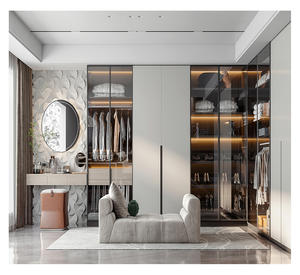 Montaje <span class=keywords><strong>de</strong></span> pared plegable <span class=keywords><strong>de</strong></span> <span class=keywords><strong>madera</strong></span> contrachapada acrílica inteligente, conjunto <span class=keywords><strong>de</strong></span> armario modular con sensor y mesa <span class=keywords><strong>de</strong></span> vestir <span class=keywords><strong>para</strong></span> dormitorio Perezoso - Product Image 6